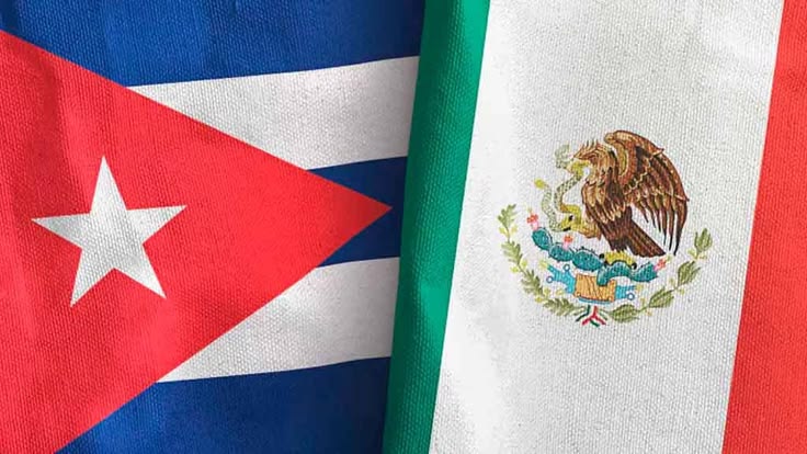 Banderas de México y Cuba