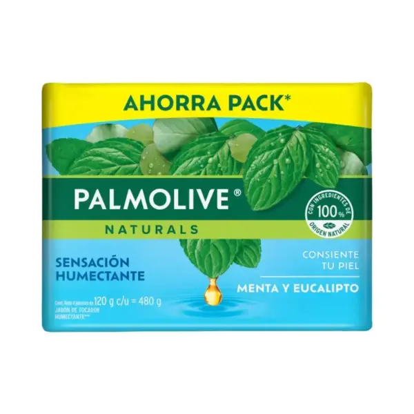 Jabón De Baño Palmolive Menta Y Eucalipto 4 X 120 G Jabón De Baño Palmolive Menta Y Eucalipto 4 X 120 G