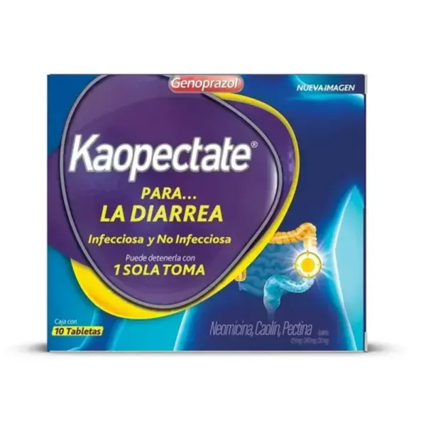 Kaopectate - Genoprazol Caja 10 Tabletas Kaopectate - Genoprazol Caja 10 Tabletas