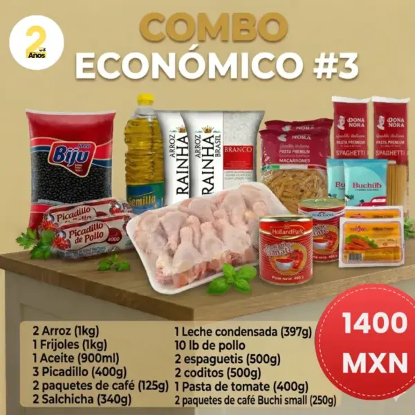 Combo Económico #3 Combo Económico #3